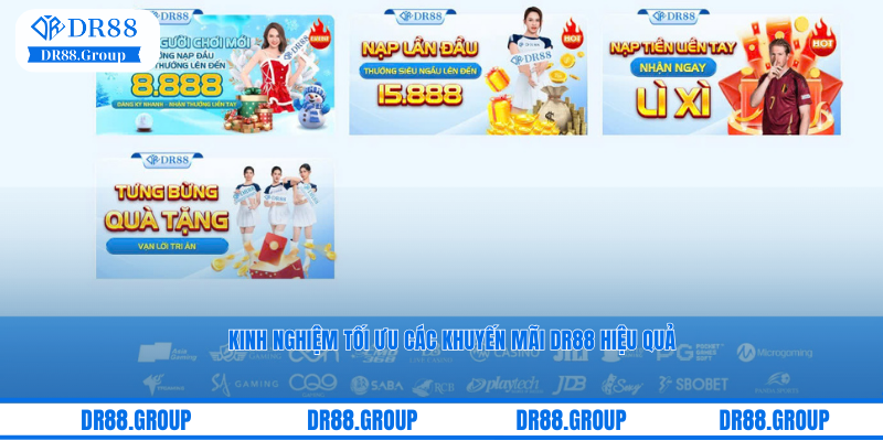 Kinh nghiệm tối ưu các khuyến mãi DR88 hiệu quả